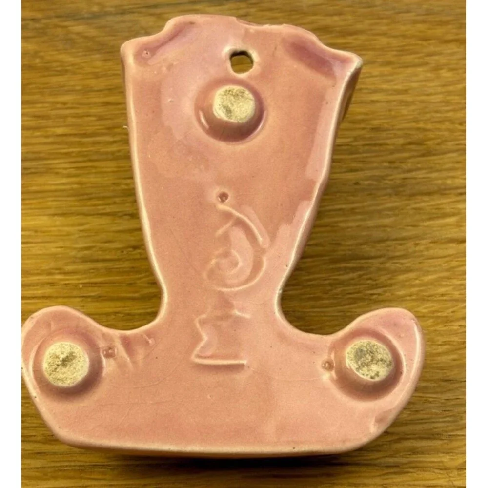 VTG McCoy Southern Belle Pink Wall Pocket Planter Art Pottery USA #2